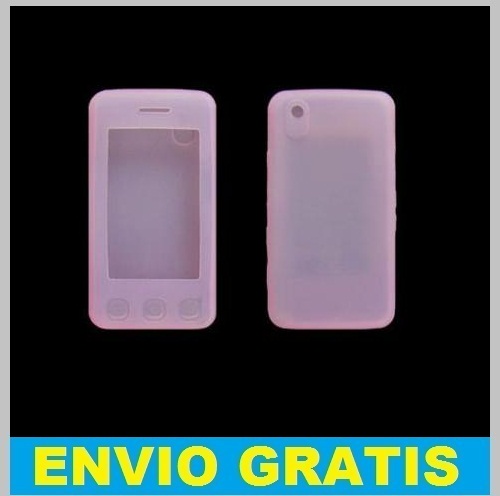 FUNDA SILICONA PARA LG KP500 KP501 KP502  KP570 ROSA